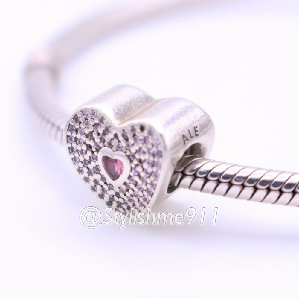 Authentic PANDORA Sweetheart Charm - 791555CZS